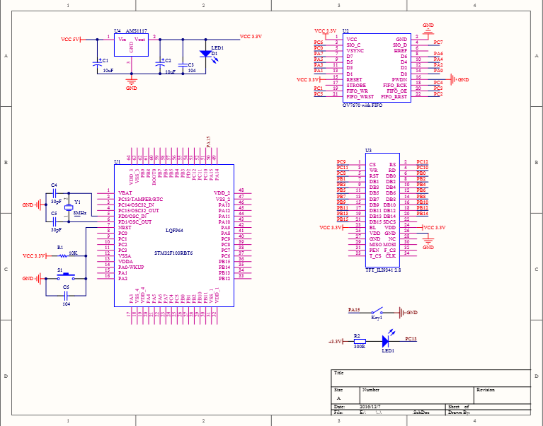 【畢業設計】基于STM32的車牌識別系統電路設計方案(原理圖工程文件+程序)