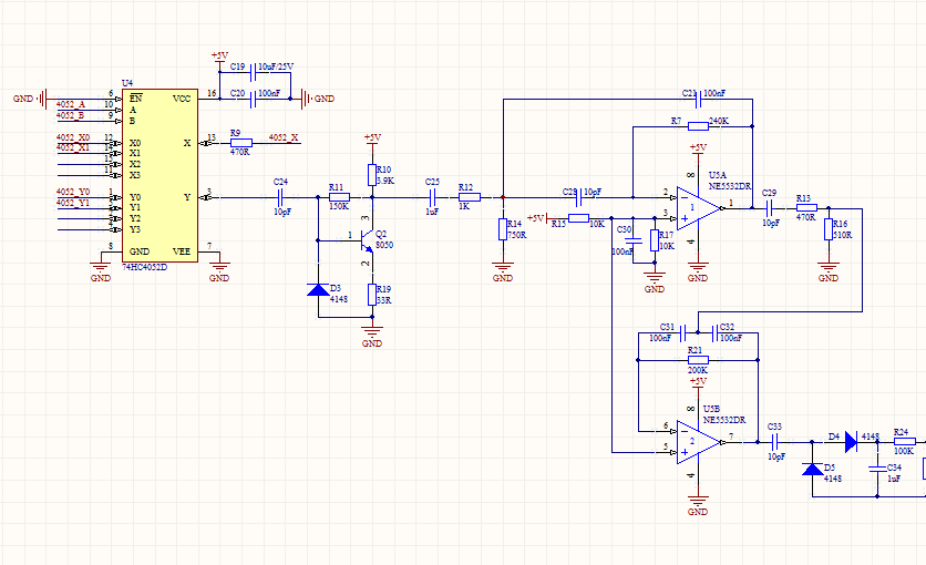 STM8S003超聲波測距硬件設計 ad原理圖+PCB+封裝庫文件