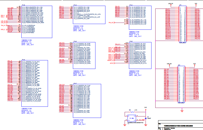 Altera(Intel)_MAX10_10M02SCU169開發板資料硬件參考設計+邏輯例程