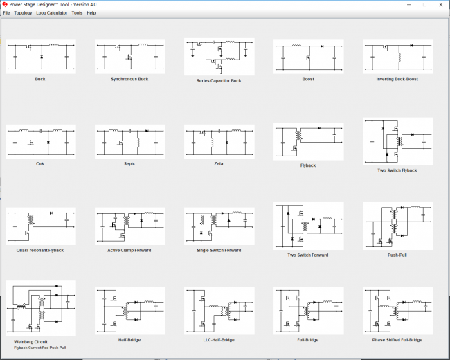 開關電源功率級設計器Power Stage Designer
