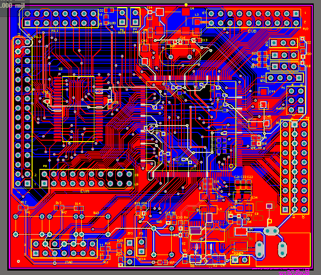TMS320F2812 DSP2812最小系統開發板AD版硬件原理圖+PCB文件