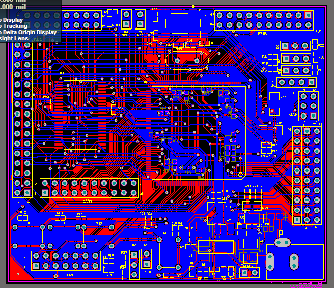 TMS320F2812 DSP2812最小系統開發板AD版硬件原理圖+PCB文件