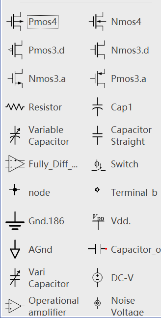 visio CMOS元件庫(kù)
