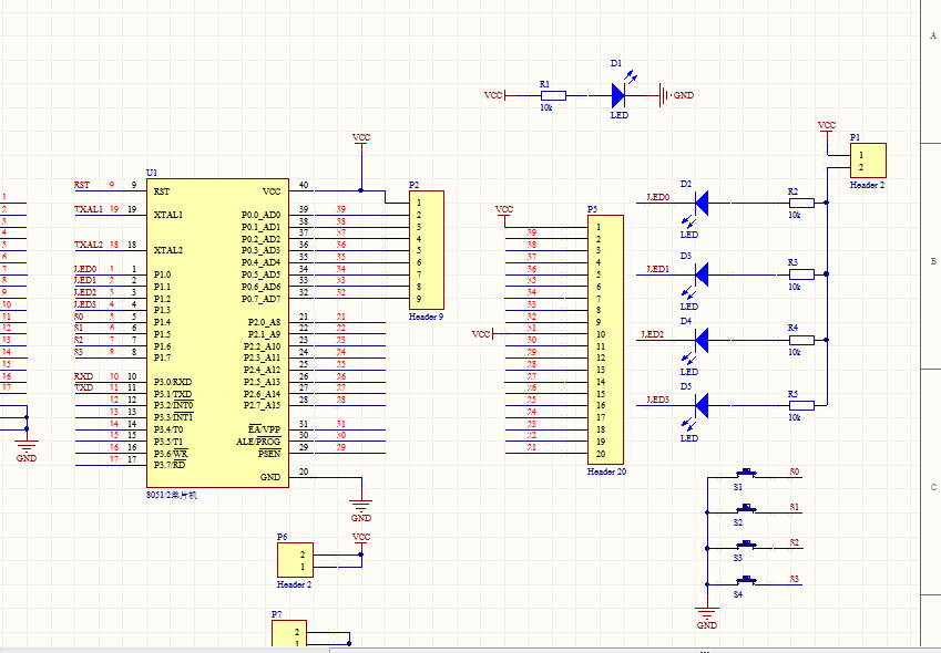 89C51單片機最小系統(tǒng)開發(fā)板AD設(shè)計原理圖+PCB+3D圖