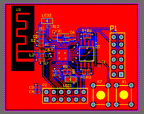 WIFI轉串口模塊ESP8266 (原理圖 PCB)已驗證AD版