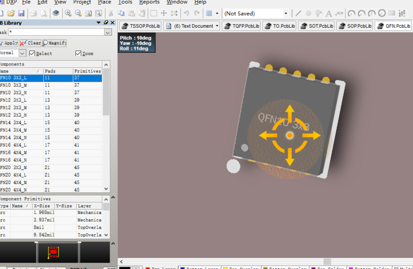 QFN10 QFN14 QFN20 QFN32封裝Altium Designer AD PCB封裝庫