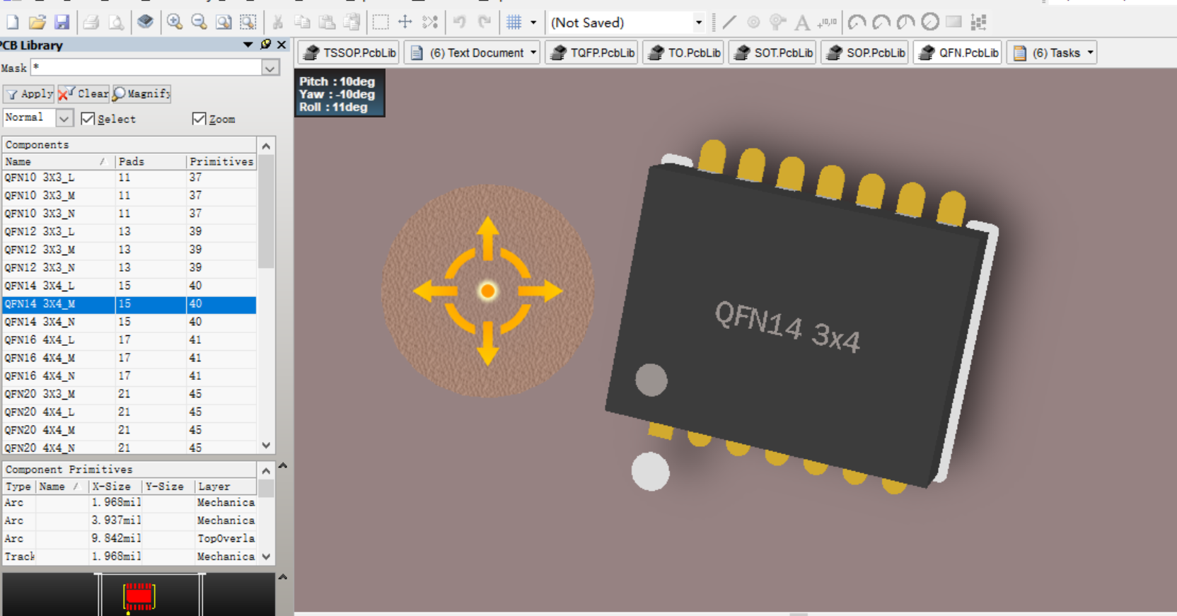 QFN10 QFN14 QFN20 QFN32封裝Altium Designer AD PCB封裝庫