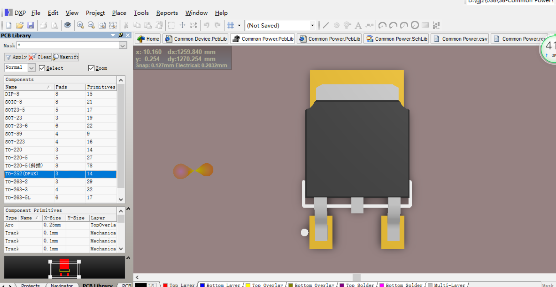 Altium Designer常用電源類芯片集成庫PCB封裝庫原理圖庫3D庫元件庫