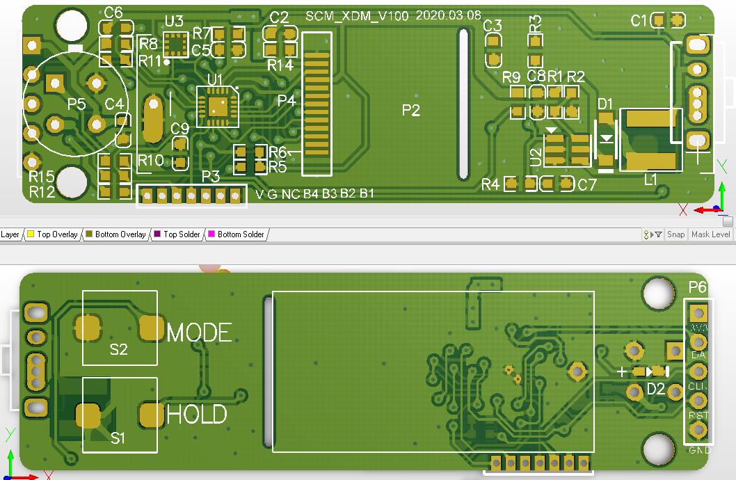 基于MLX90614迷你測溫計（額溫槍）PCB+程序