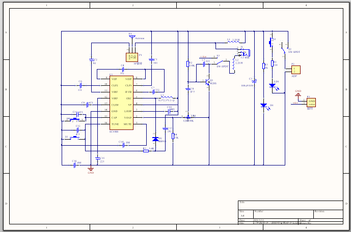 調(diào)頻收音機（原理圖 PCB）